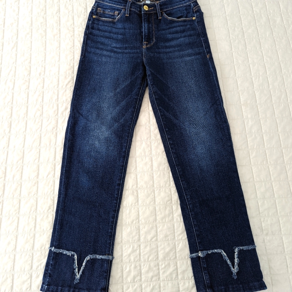 Frame Fringed Denim